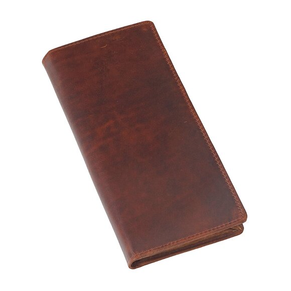 Artizanni Genuine Leather Slim Men's Tall Full Grain Vintage Wallet (Cognac) - Picture 11 of 12